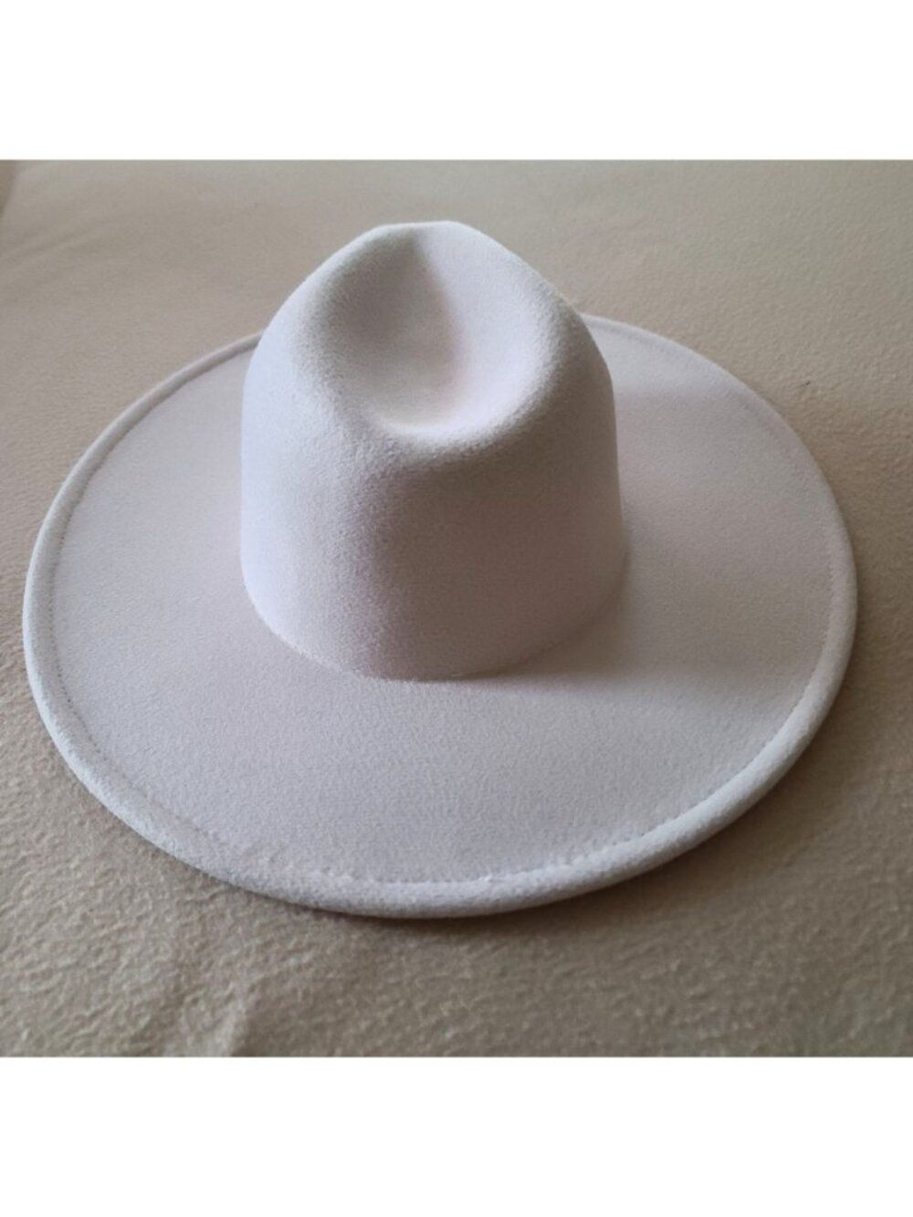 Free People Clean Slate Hat Cream One Size Western Wide Brim Wool Blend NWOT - Picture 4 of 8